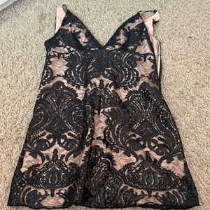 Sequence low cut mini dress